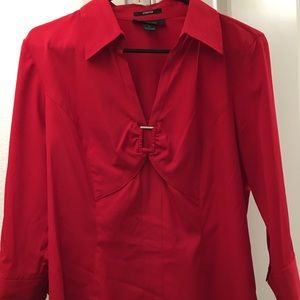 Style and company long sleeve stretch woman blouse